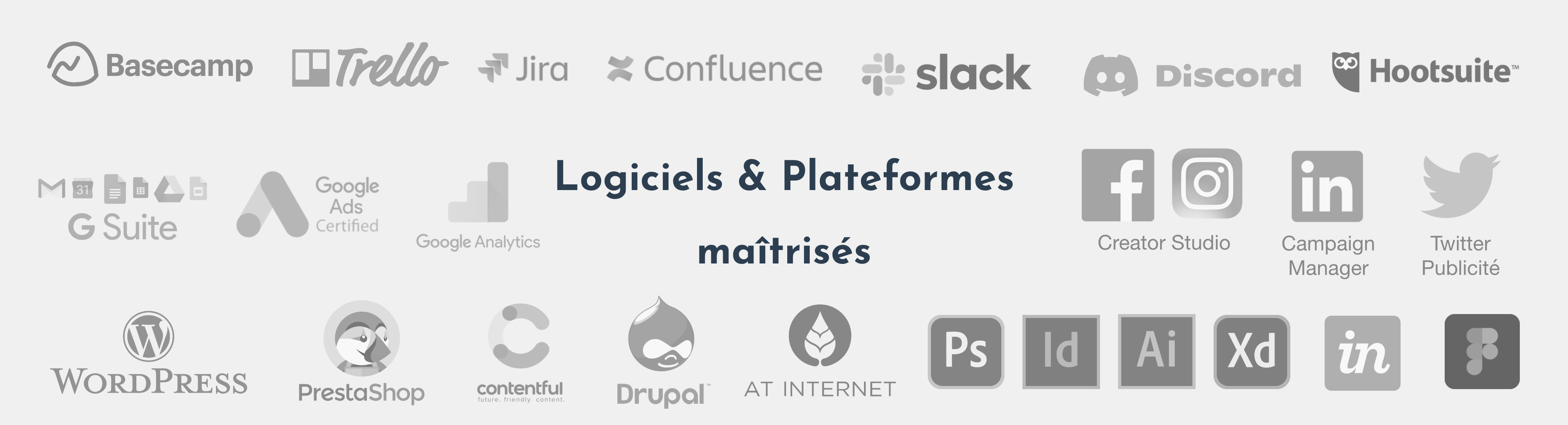 Logiciels & Plateformes maîtrisés